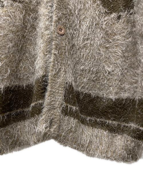 HUF（ハフ）HUF (ハフ) ヘンプ柄カーディガン ブラウン サイズ:SIZE XLの古着・服飾アイテム