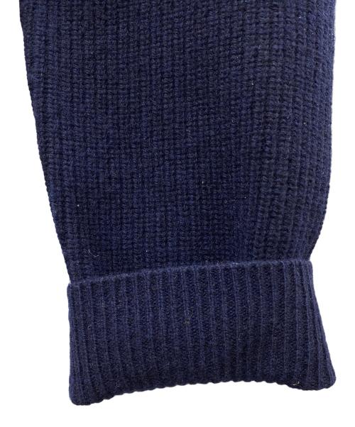 TTT MSW（ティー）TTT MSW (ティー) Zipup knit polo shirt ネイビー サイズ:SIZE Sの古着・服飾アイテム