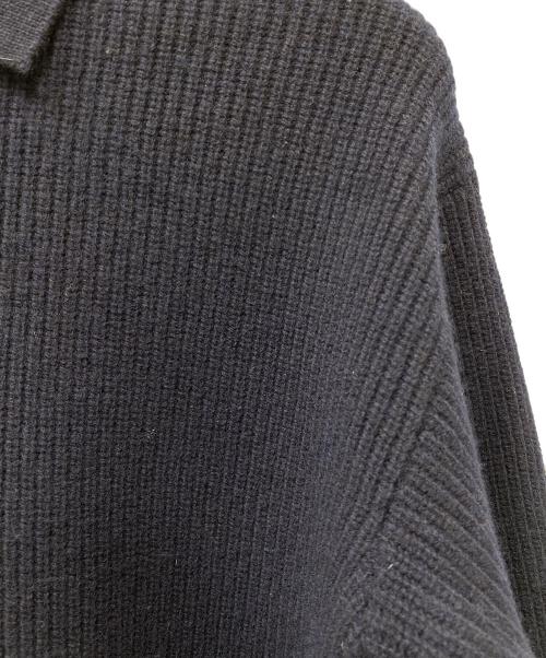 TTT MSW（ティー）TTT MSW (ティー) Zipup knit polo shirt ネイビー サイズ:SIZE Sの古着・服飾アイテム