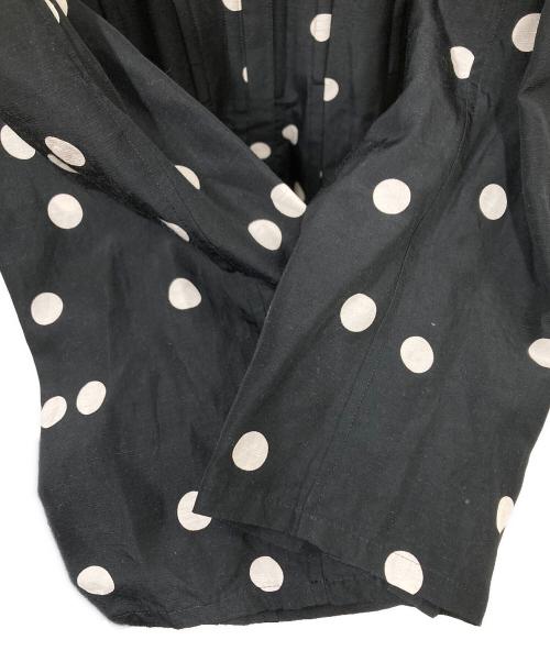 AKIRA NAKA（アキラナカ）AKIRA NAKA (アキラナカ) Erna corset long PO ドットワンピース ブラック×ホワイト サイズ:2の古着・服飾アイテム