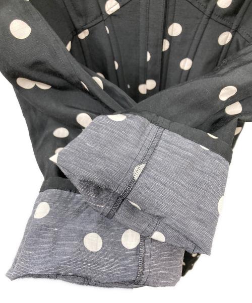 AKIRA NAKA（アキラナカ）AKIRA NAKA (アキラナカ) Erna corset long PO ドットワンピース ブラック×ホワイト サイズ:2の古着・服飾アイテム