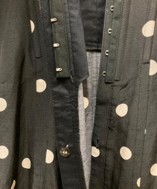 AKIRA NAKA（アキラナカ）AKIRA NAKA (アキラナカ) Erna corset long PO ドットワンピース ブラック×ホワイト サイズ:2の古着・服飾アイテム