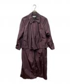 DRIES VAN NOTENドリスヴァンノッテン）の古着「ポリエステルコート」｜ボルドー