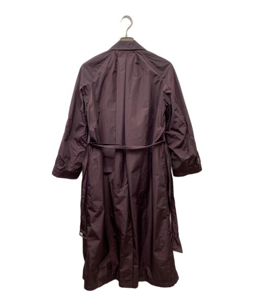 DRIES VAN NOTEN（ドリスヴァンノッテン）DRIES VAN NOTEN (ドリスヴァンノッテン) ポリエステルコート ボルドー サイズ:38の古着・服飾アイテム