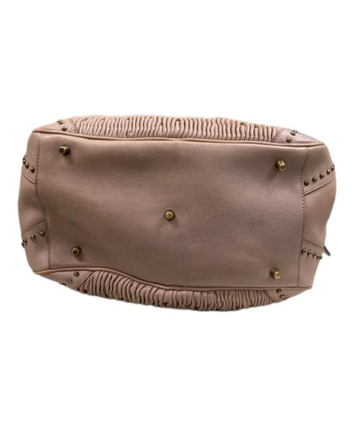 BURBERRY（バーバリー）BURBERRY (バーバリー) スタッズ ギャザーハンドバッグ ピンク サイズ:OneSizeの古着・服飾アイテム