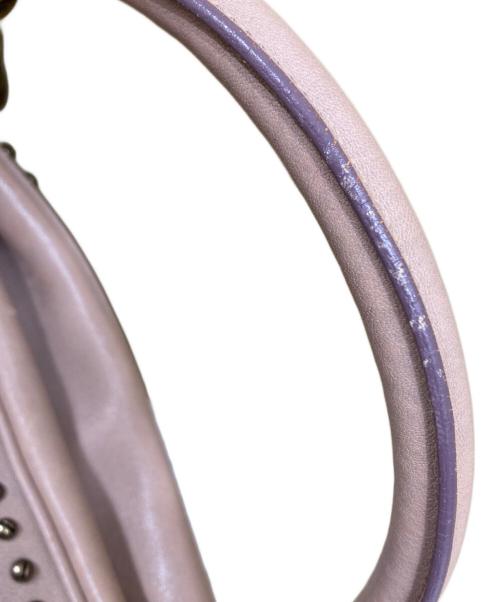 BURBERRY（バーバリー）BURBERRY (バーバリー) スタッズ ギャザーハンドバッグ ピンク サイズ:OneSizeの古着・服飾アイテム