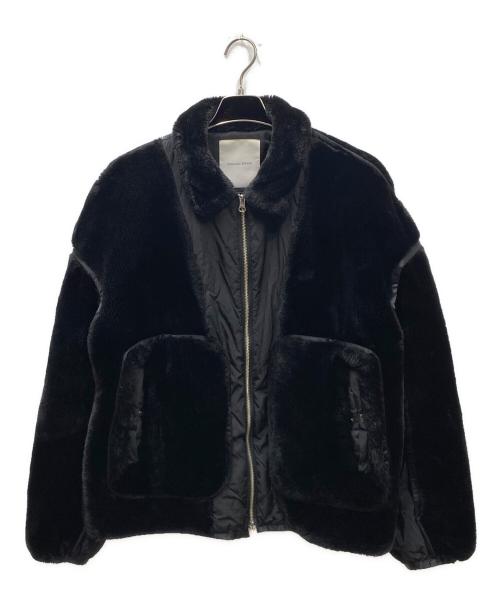 Enharmonic TAVERN（エンハーモニックタヴァーン）Enharmonic TAVERN (エンハーモニックタヴァーン) Fur Blouson フリースジャケット ブラック サイズ:46の古着・服飾アイテム