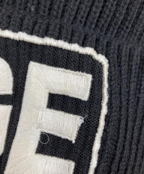 VERSACE（ヴェルサーチェ）VERSACE (ヴェルサーチ) COURAGE ニット帽 ブラック サイズ:OneSizeの古着・服飾アイテム