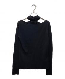 Noble（ノーブル）の古着「チョーカーリブニット」｜ブラック