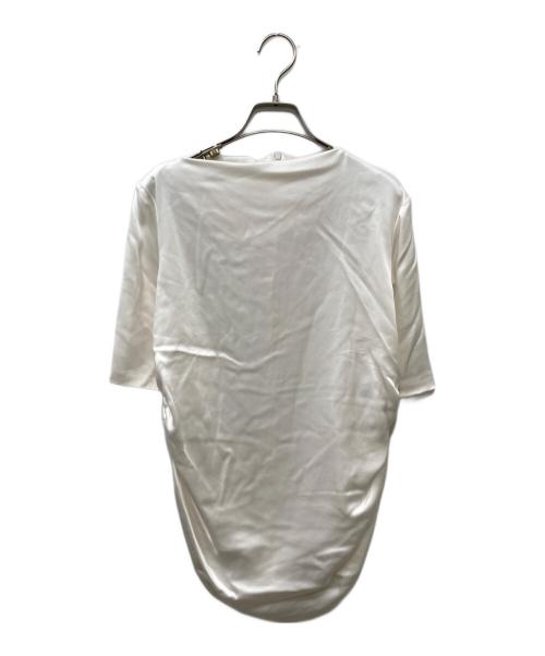 BEIGE（ベイジ）BEIGE (ベイジ) GINETTE / シャーリングブラウス ホワイト サイズ:6の古着・服飾アイテム