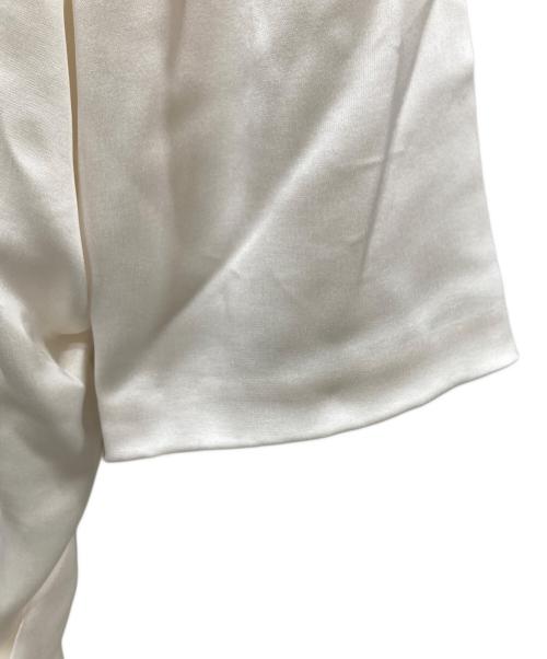 BEIGE（ベイジ）BEIGE (ベイジ) GINETTE / シャーリングブラウス ホワイト サイズ:6の古着・服飾アイテム