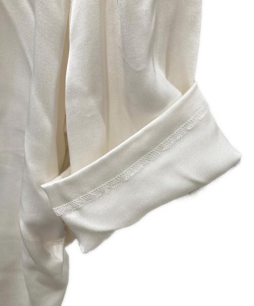 BEIGE（ベイジ）BEIGE (ベイジ) GINETTE / シャーリングブラウス ホワイト サイズ:6の古着・服飾アイテム