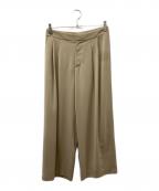 L'appartementアパルトモン）の古着「タックワイドパンツ」｜ベージュ
