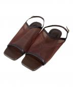 GALLARDA GALANTEガリャルダガランテ）の古着「シアースリングバッグサンダル」｜ブラウン