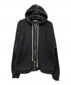 RICK OWENSリックオウエンス）の古着「18AW Wind breaker Zip Hoodie ジップパーカー」｜ブラック