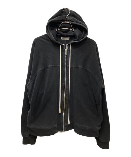 RICK OWENS（リックオウエンス）RICK OWENS (リックオウエンス) 18AW Wind breaker Zip Hoodie ジップパーカー ブラック サイズ:XLの古着・服飾アイテム