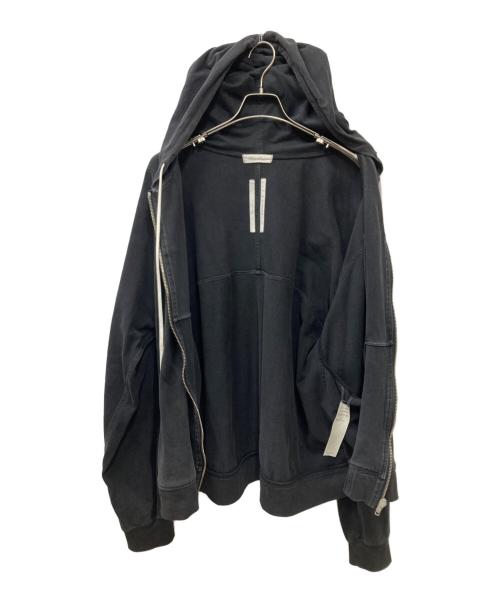 RICK OWENS（リックオウエンス）RICK OWENS (リックオウエンス) 18AW Wind breaker Zip Hoodie ジップパーカー ブラック サイズ:XLの古着・服飾アイテム