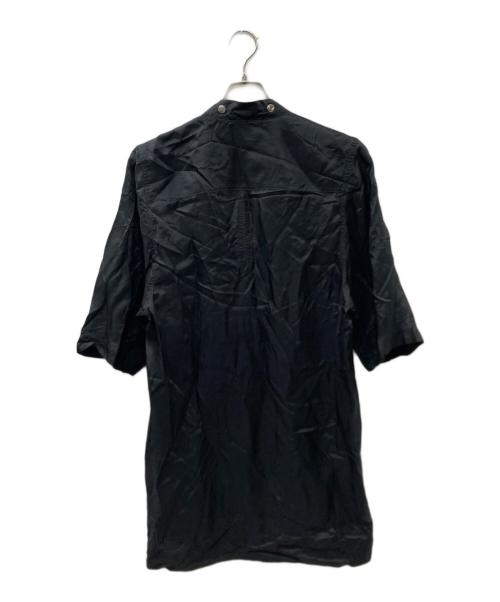 RICK OWENS（リックオウエンス）RICK OWENS (リックオウエンス) 21SS Short Sleeved Faun Shirt ブラック サイズ:46の古着・服飾アイテム