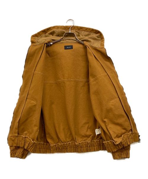 DELUXE（デラックス）DELUXE (デラックス) 4-MILE ダック地ジップパーカー ブラウン サイズ:Lの古着・服飾アイテム