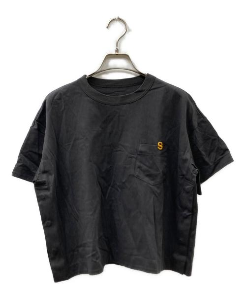 sacai（サカイ）sacai (サカイ) 24SS s Cotton Jersey Tshirt ポケットTシャツ グレー サイズ:2の古着・服飾アイテム