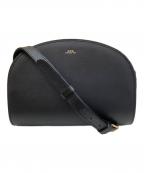 A.P.C.アーペーセー）の古着「DEMI LUNE ハーフムーン ショルダーバッグ」｜ブラック