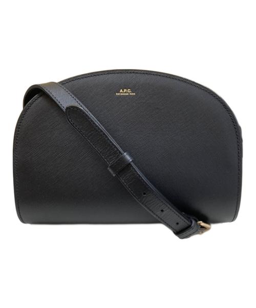 A.P.C.（アーペーセー）A.P.C. (アーペーセー) DEMI LUNE ハーフムーン ショルダーバッグ ブラック サイズ:OneSizeの古着・服飾アイテム