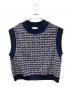 IROQUOIS（イロコイ）の古着「TUCK TWEED VS タックツイードベスト」｜ネイビー×ホワイト