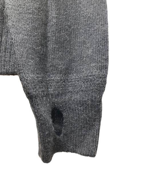 TAKAHIROMIYASHITA TheSoloIst.（タカヒロミヤシタ ザソロイスト）TAKAHIROMIYASHITA TheSoloIst. (タカヒロミヤシタ ザソロイスト) 17AW キャメルウールスリットスリーブカーディガン ブラック サイズ:SIZE 48の古着・服飾アイテム