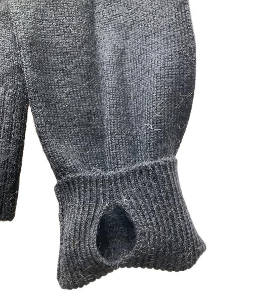 TAKAHIROMIYASHITA TheSoloIst.（タカヒロミヤシタ ザソロイスト）TAKAHIROMIYASHITA TheSoloIst. (タカヒロミヤシタ ザソロイスト) 17AW キャメルウールスリットスリーブカーディガン ブラック サイズ:SIZE 48の古着・服飾アイテム