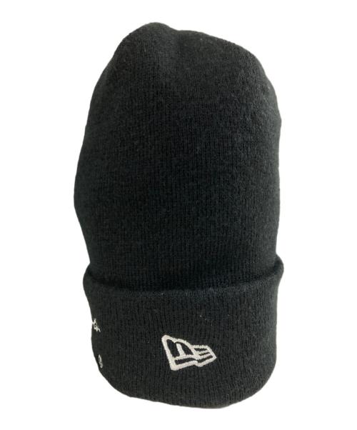 Yohji Yamamoto pour homme（ヨウジヤマモト プールオム）Yohji Yamamoto pour homme (ヨウジヤマモト プールオム) New Era (ニューエラ) ベーシック カフニット 80'シグネチャーロゴ ニット帽 ブラックの古着・服飾アイテム