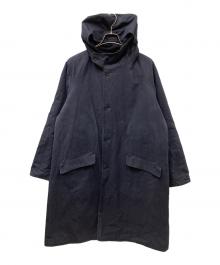 COMOLI（コモリ）の古着「22AW コットン ベンタイル フーデットコート」｜ネイビー