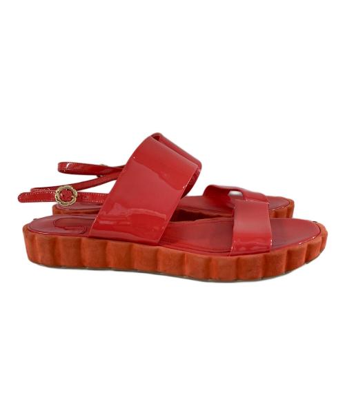 Salvatore Ferragamo（サルヴァトーレ フェラガモ）Salvatore Ferragamo (サルヴァトーレ フェラガモ) アンクルストラップサンダル オレンジ サイズ:SIZE 7cmの古着・服飾アイテム