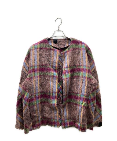 N.HOOLYWOOD（エヌ ハリウッド）N.HOOLYWOOD (エヌ ハリウッド) 24FW モヘアノーカラージャケット マルチカラー サイズ:36の古着・服飾アイテム