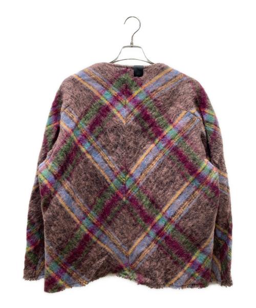 N.HOOLYWOOD（エヌ ハリウッド）N.HOOLYWOOD (エヌ ハリウッド) 24FW モヘアノーカラージャケット マルチカラー サイズ:36の古着・服飾アイテム