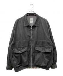 Stripes For Creative（ストライプ フォー クリエイティブ）の古着「24SS DENIM BLOUSON デニムジャケット」｜ブラック