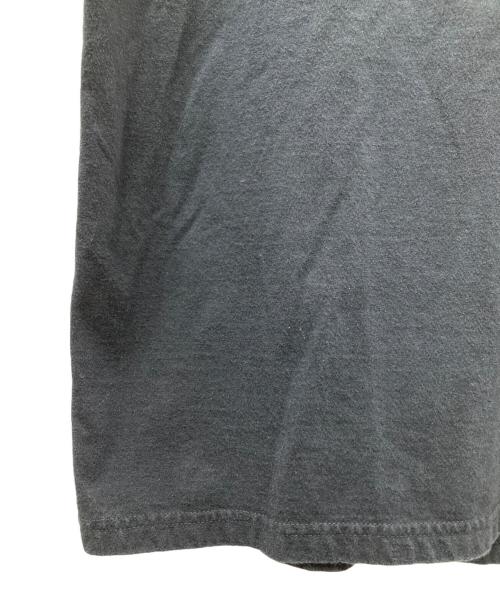 YOHJI YAMAMOTO（ヨウジヤマモト）YOHJI YAMAMOTO (ヨウジヤマモト) シグネチャーロゴ プレーンステッチ プリント クルーネック Tシャツ ブラック サイズ:3の古着・服飾アイテム