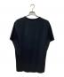 YOHJI YAMAMOTO (ヨウジヤマモト) シグネチャーロゴ プレーンステッチ プリント クルーネック Tシャツ ブラック サイズ:3：8000円