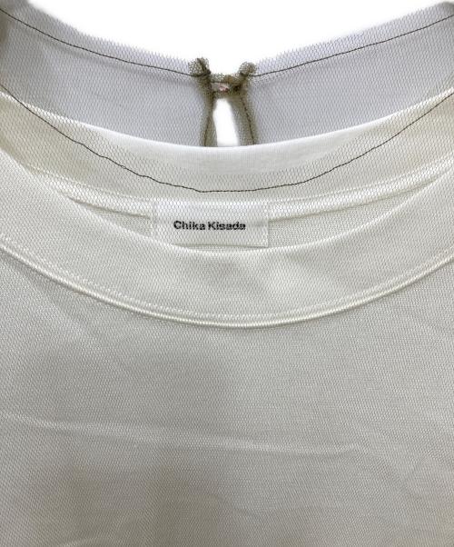 Chika Kisada（チカ キサダ）Chika Kisada (チカ キサダ) チュール ワンピース カーキ×ホワイト サイズ:1の古着・服飾アイテム