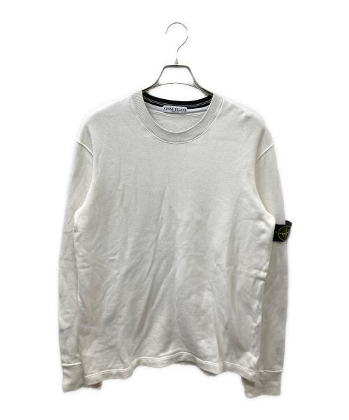 STONE ISLAND（ストーンアイランド）STONE ISLAND (ストーンアイランド) クルーネックニット ホワイト サイズ:XLの古着・服飾アイテム