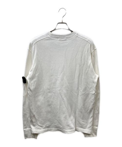 STONE ISLAND（ストーンアイランド）STONE ISLAND (ストーンアイランド) クルーネックニット ホワイト サイズ:XLの古着・服飾アイテム