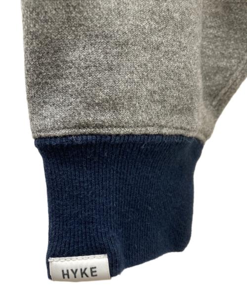 HYKE（ハイク）HYKE (ハイク) バイカラースウェット グレー×ネイビー サイズ:Mの古着・服飾アイテム