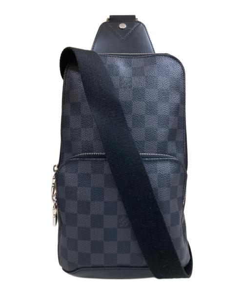 LOUIS VUITTON（ルイ ヴィトン）LOUIS VUITTON (ルイ ヴィトン) アヴェニュースリングバッグ ショルダーバッグ ブラック×グレーの古着・服飾アイテム