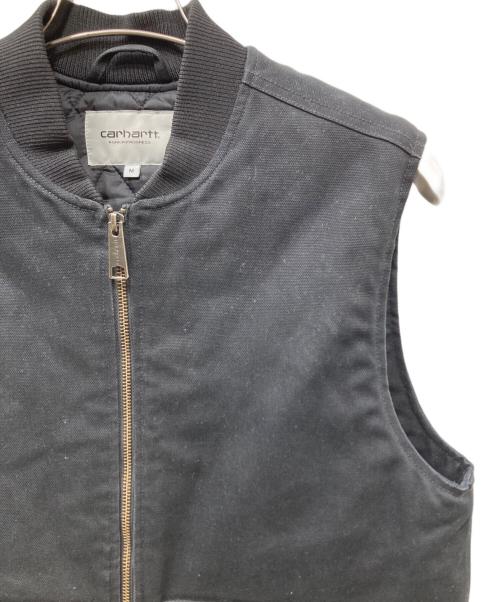 Carhartt WIP（カーハート ワークインプログレス）CARHARTT WIP (カーハート ワークインプログレス) ダックベスト ブラック サイズ:Mの古着・服飾アイテム