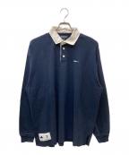 DESCENDANTディセンダント）の古着「PUBA POLO LS  ポロシャツ」｜ネイビー