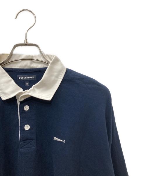 DESCENDANT（ディセンダント）DESCENDANT (ディセンダント) PUBA POLO LS  ポロシャツ ネイビー サイズ:SIZE 2の古着・服飾アイテム