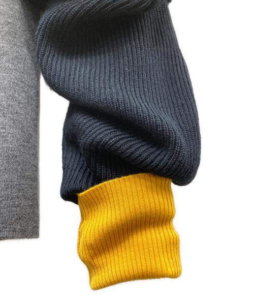 ENFOLD（エンフォルド）ENFOLD (エンフォルド) ドッキングスリーブニット グレー サイズ:38 未使用品の古着・服飾アイテム