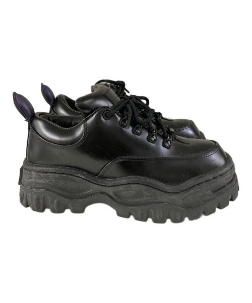 Eytys（エイティーズ）Eytys (エイティーズ) レースアップレザーダットスニーカー ブラック サイズ:SIZE 38の古着・服飾アイテム