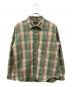 stussy（ステューシー）の古着「DAN WASHED COTTON PLAID SHIRT」｜グリーン×オレンジ