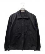 STONE ISLANDストーンアイランド）の古着「Ripstop Garment Dyed Overshirt」｜ブラック