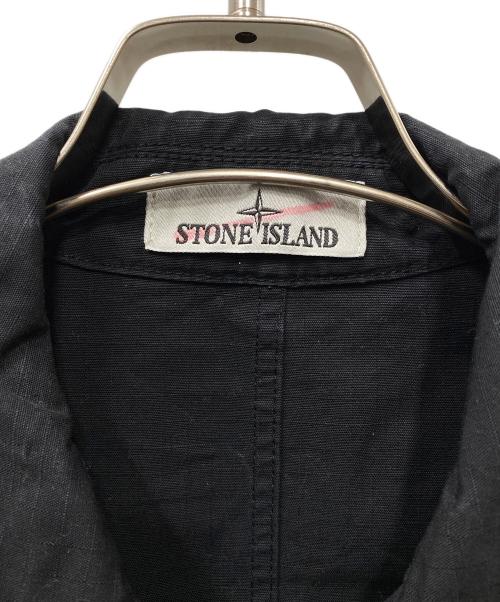STONE ISLAND（ストーンアイランド）STONE ISLAND (ストーンアイランド) Ripstop Garment Dyed Overshirt ブラック サイズ:SIZE Mの古着・服飾アイテム